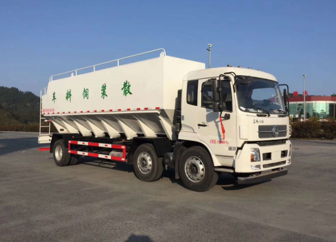 東風(fēng)天錦小三軸散裝飼料運(yùn)輸車30方